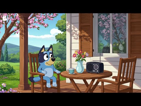 Calm Spring Vibes With Bluey 🌺Lofi Music Chill for Focus and Study