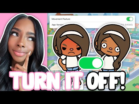 HOW TO TURN OFF CHARACTER MOVEMENT UPDATE! 💃🏼 | with voice 🔈| Toca Life World