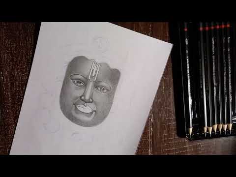 Shree Ram Lala Face Drawing 🎨🙏 | easy drawing | #drawing #art #drawing ram lala