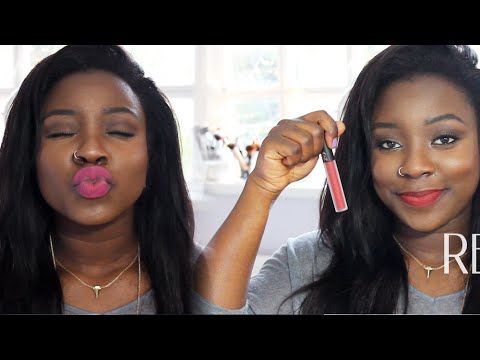 ♥ L I P S W A T C H | MUA Lip Velvet Laquer (Limecrime Velvetine dupe!) ♥