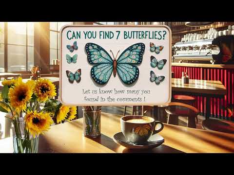 Coffee Shop Jazz and Butterflies  #hiddenobject #jazz #bossanova