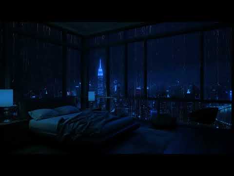Rain Sounds on Bedroom Window Help With Insomnia, Meditation and Concentration, Study