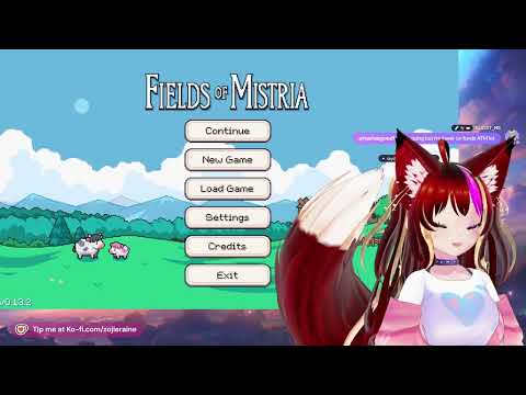 🌸 Fields of Mistria Cozy Gaming | Kitsune VTuber First Playthrough ✨ ft. Zojie Raine