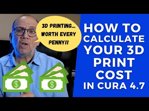 Calculate your 3d Print Cost in Cura 4.7