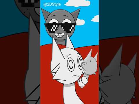 Sprunki wenda and gray funny animation #papa #sprunki