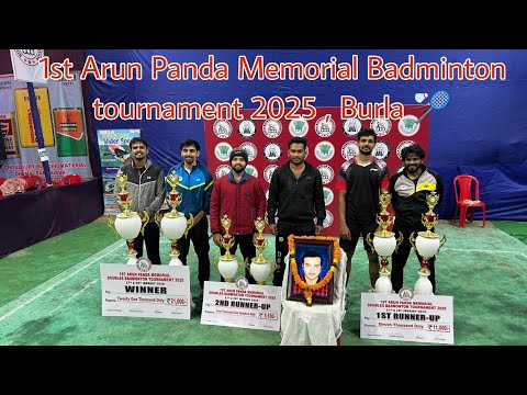 🛑Live ll 1st Arun Panda Memorial Badminton Tournament 2025 ,Burla