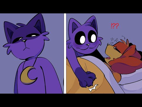 CatNap and DogDay Night Visits to a Friend | Poppy Playtime Chapter 4 | Comic Dub