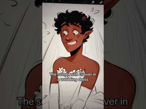 Grover in a wedding dress before GTA 6? #percyjackson #pjo #drawing #funny #comedy #shorts #pov #art