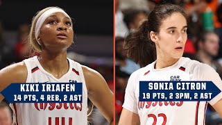 HIGHLIGHTS from Mystics rookies Kiki Iriafen & Sonia Citron on Opening Night | WNBA on ESPN