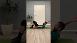 Chest Lift Arm Variation‼️ #pilatesathome #absathome #homeworkout
