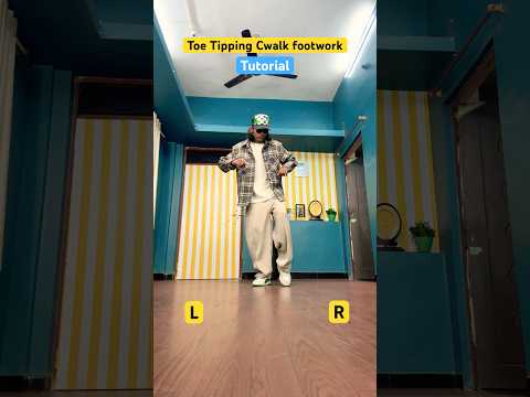 Toe Tipping Cwalk footwork tutorial #cwalk #cwalktutorial #jddancetutorial