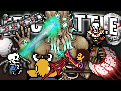 UNDERTALE Characters VS Terraria BOSSES! EPIC BATTLE!