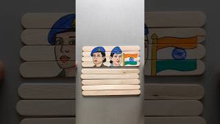 ♥️🇮🇳♥️Colonel Sofiya Qureshi 💐and  Wing Commander Vyomika Singh painting. #operationsindoor #india
