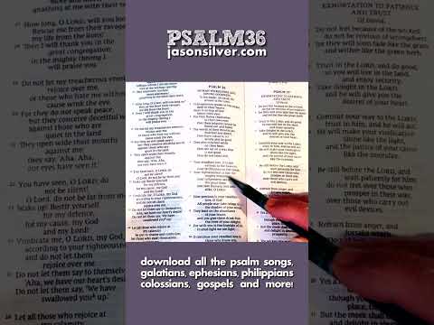 Singing Psalm 36 #music #psalms #biblepassage