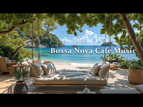 Bossa Nova Café Ambience - Smooth Jazz Guitar & Soft Waves for a Calm and Healing Tropical Retreat
