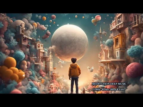 528Hz Relax, Sleep & Love -3H Calming Music for Relaxation and Stress Relief