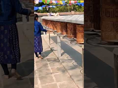 Buddhist Prayer Wheels ll Sarnath ll Varanasi #shortvideo #trending #youtubeshorts #viral