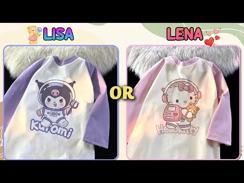 Lisa or Lena💜💗||Sanrio Edition🎉Long Compilation,...#lisaoulena #choselisaorlena  #mymelody #lisa