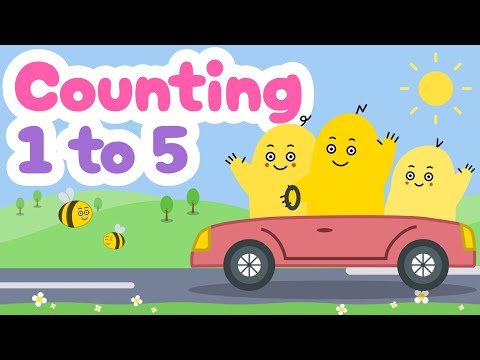 Learn to Count from 1 to 5 for Kids! Counting Road-trip with The Banoonies!