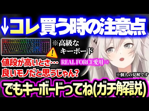 【まとめ】キーボードは値段じゃなく●●が大事な話から、ゲームする際キーマウに慣れるまでの日数問題、サイドボタン問題、家庭用ゲーム機の良さ、おすすめの軸まで赤裸々に話すししろん【ホロライブ 切り抜き】