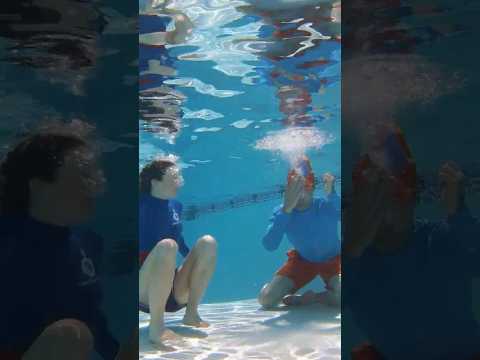 Sunny Pool 🌊 Safety Swim Lessons 😎! Blippi Learns to Swim! #shorts