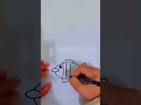 Best Fish Drawing Ideas for Kids @BrightIdeas-Studio #fishdrawing #kidsdrawing #drawingtutorial