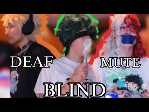 TDBKDK: Blind, Deaf, Mute Baking Challenge || Cosplay Skit