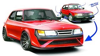 SAAB 900 Re-design - Modernizing a Swedish classic
