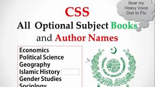 RECOMMENDED BOOKS FOR CSS - OPTIONAL SUBJECTS
