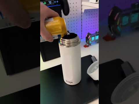 Ninja Thirsty - Travel Mug Designed to Save the Fizz On Your Carbonated Sparkling Drinks