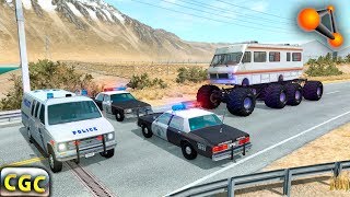 BeamNG Drive Monster Truck VS Police #3