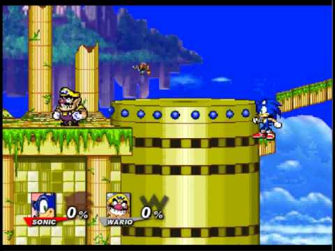 Super Smash Flash 2 Demo 0.8 - Trolling Sky Sanctuary Zone