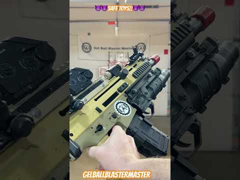 Quick Demo: Customized & Upgraded! Emerbu Toys - DK (TOY!) Scar MK 16 Gel Ball Blaster!!!!