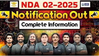 NDA 02-2025 Notification! | NDA 2 2025 Complete Information | NDA Preparation Strategy | KGS Defence