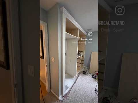 Closet built-in #diy #homeimprovement #builtin #woodworking #closet #diyprojects #customcabinetry