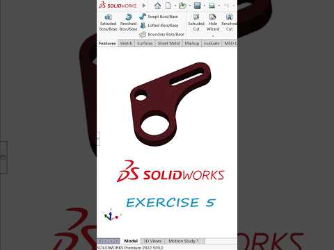 SOLIDWORKS EXERCISE 5 | #solidworks #engineering #design #3dmodeling