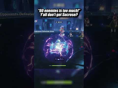 "60 ENEMIES IS TOO MUCH FOR F2P!" 💀💀💀 #sucrose