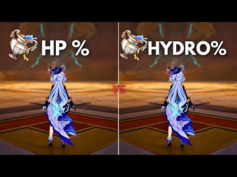 F2P : Furina HP% vs Hydro% Goblet!! Best Build for Furina?? [ Genshin Impact ]