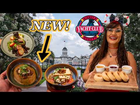 Disney's Yacht Club NEW MENU 🧭 Disney World Ale and Compass food review 2025