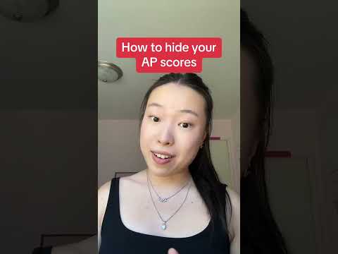 AP Exam Score Result 2024 how to hide ap score #collegeboard #apexams #collegeapplication