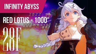 [Honkai Impact 3rd] Red Lotus Abyss 28F at 1000° feat. Fire Ranger Build