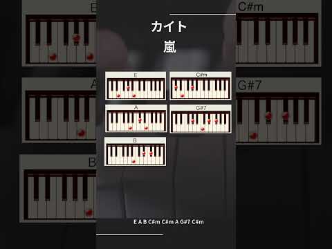 カイト/ 嵐 #ピアノ#piano #ピアノコード #自由なピアノタイム #カイト  #嵐 #arashi