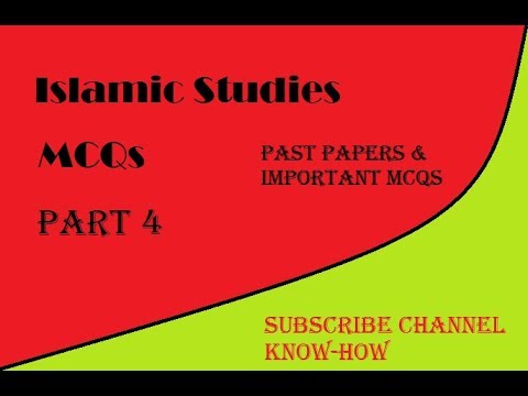 islamic studies mcqs part 4