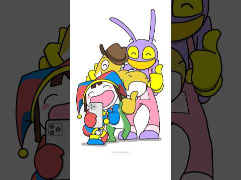 Hai Yorokonde🤩Giri Giri Dance TADC Pomni/Jax/Gummigoo/ version Funny good friends Animation #shrots