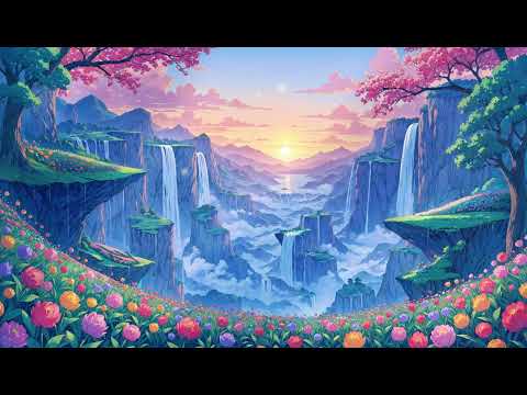 mystical waterfalls | soft lofi for reading & studying