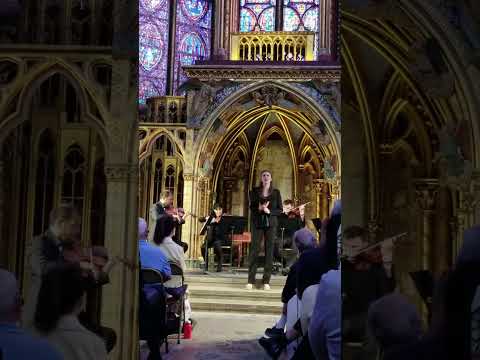 Secret Paris #chambermusic Sainte Chapelle Caccini's Ave Maria Ghislaine Roux Mezzo Soprano