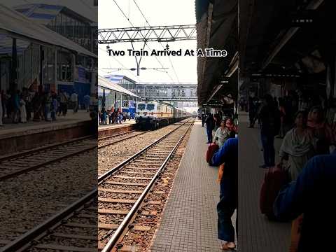 Two Train Arrived At A Time #shorts #viral #trending #train #youtubeshorts