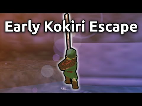Using a Deku Stick to Leave Kokiri Forest Early