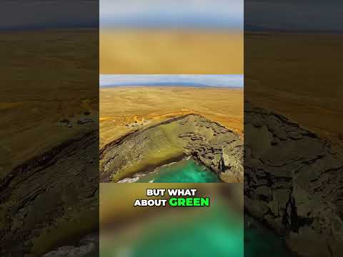Discover the Unbelievable Green Sand Beach of Papakolea in Hawaii #SHORTS #VIRALSHORTS