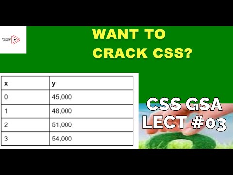 GSA LECT NO 03 MATHS PORTION (PART -01)